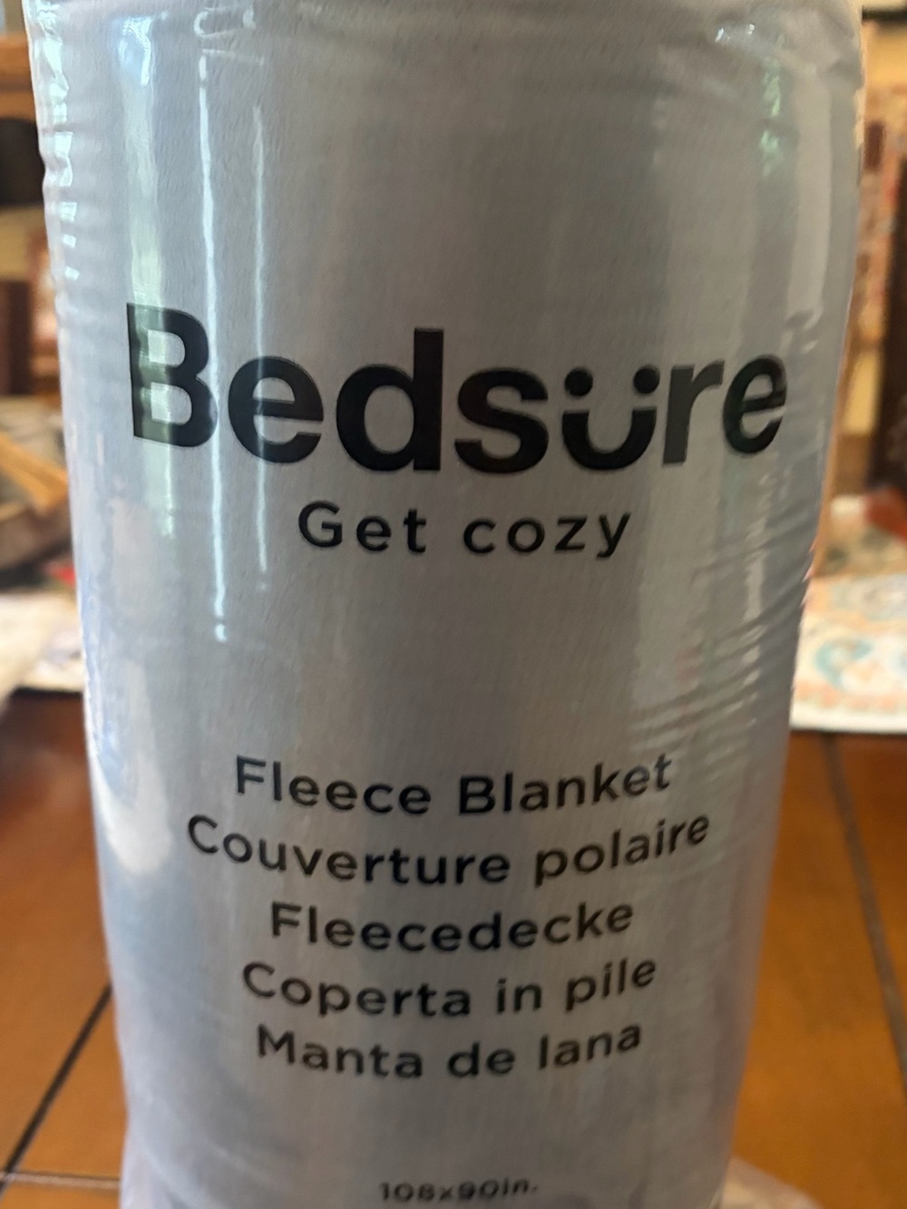 King Size Cozy Fleece Blanket - Light Gray